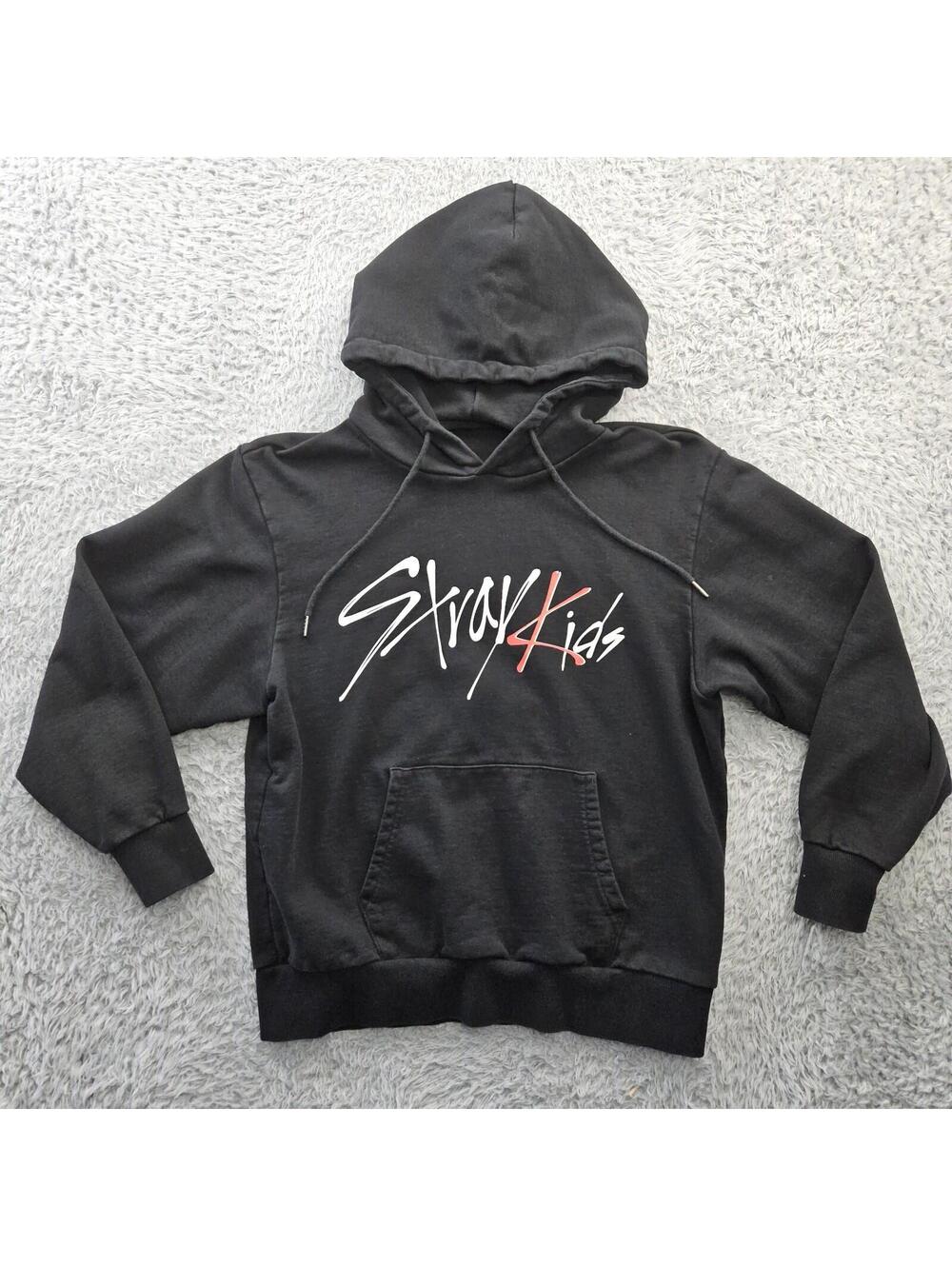 Stray Kids Band K Pop Hoodie Pullover Sweatshirt Large 100% Cotton
